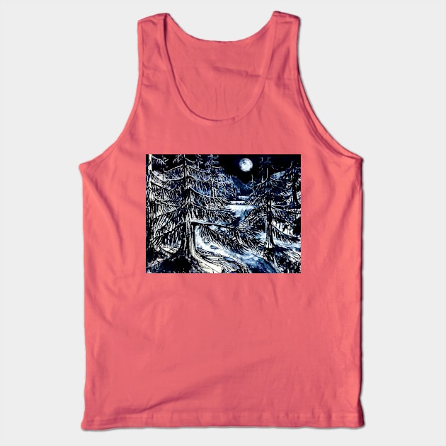 By the Light of the Moon Tank Top by SeanKalleyArt